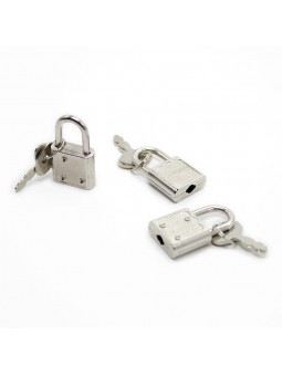 Silver Padlock with Keys