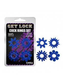 Cock Rings Set-blue
