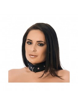 Leather Collar with Big...