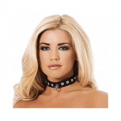 Leather Collar with Rivets