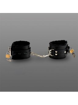 Velvety Padded Handcuffs Black