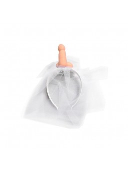 Veil headband with a penis